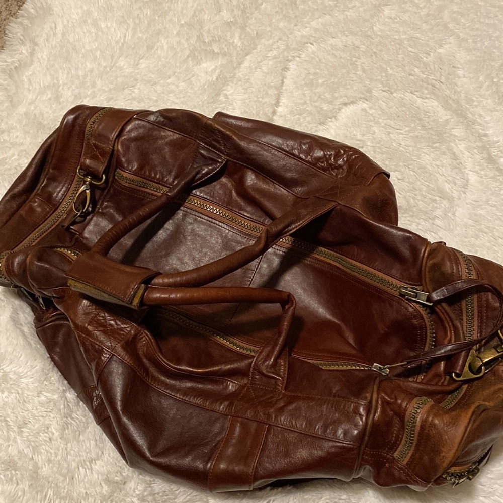 100% Leather Duffle Bag